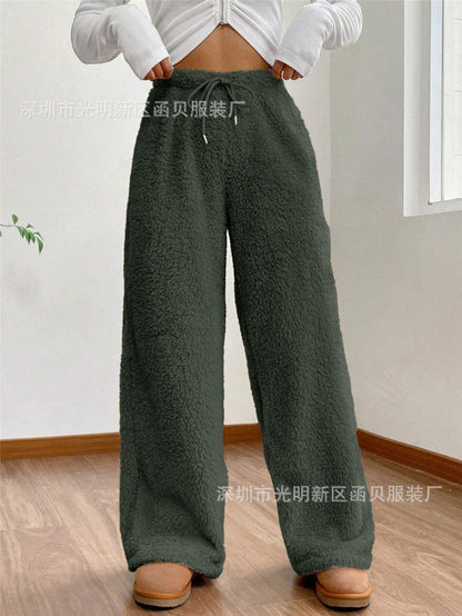 Hohe Taille Loungehose Mit Kordelzug Damen