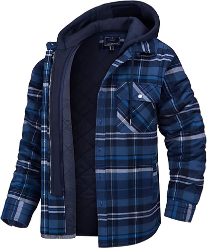 Stylische Herrenjacke - Lässig Kariert Dick