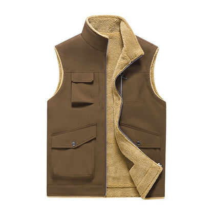 Herren Bodywarmer Fleece Soft Outdoor Taschenjacke