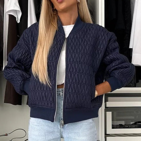 Kurzjacke Damen Gepolstert Casual Style