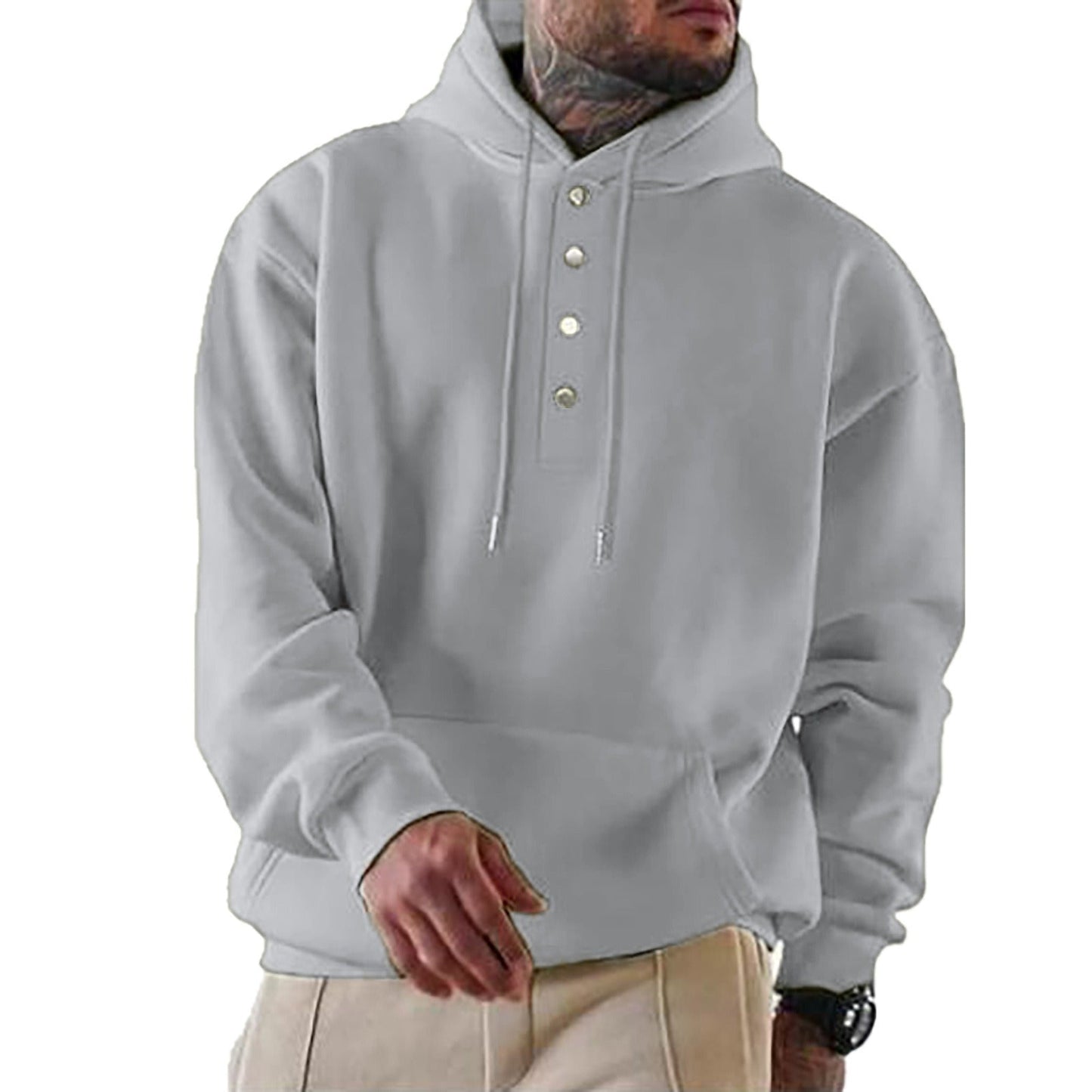 Kapuzenpullover Bequem Fleece Moderner Style