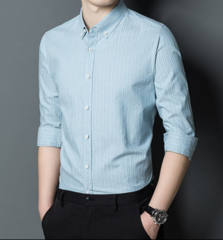 Elegante Herrenkleidung Slim Fit Streifen