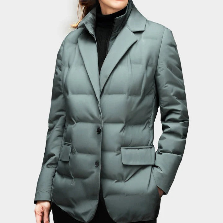 Windbreaker Frauen Elegant Isoliert Taillierte Passform