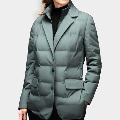 Windbreaker Frauen Elegant Isoliert Taillierte Passform
