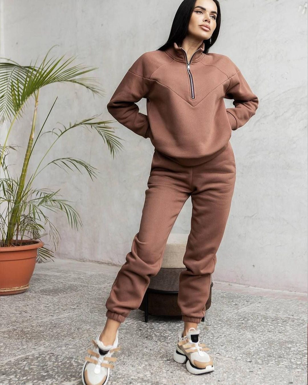 Kuschelkleidung Set Fleece Lockere Passform