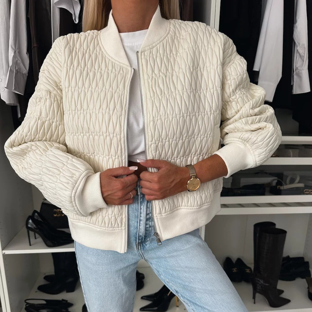 Kurzjacke Damen Gepolstert Casual Style
