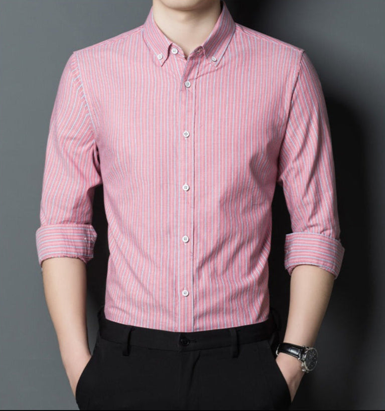 Elegante Herrenkleidung Slim Fit Streifen