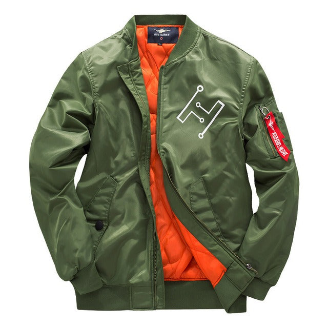 Herren Bomberjacke Urban Style Reißverschluss