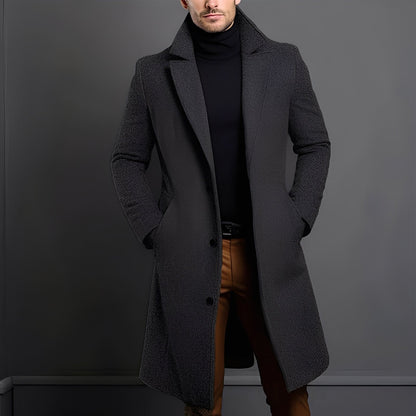 Herren Trenchcoat Elegant Woll Qualität