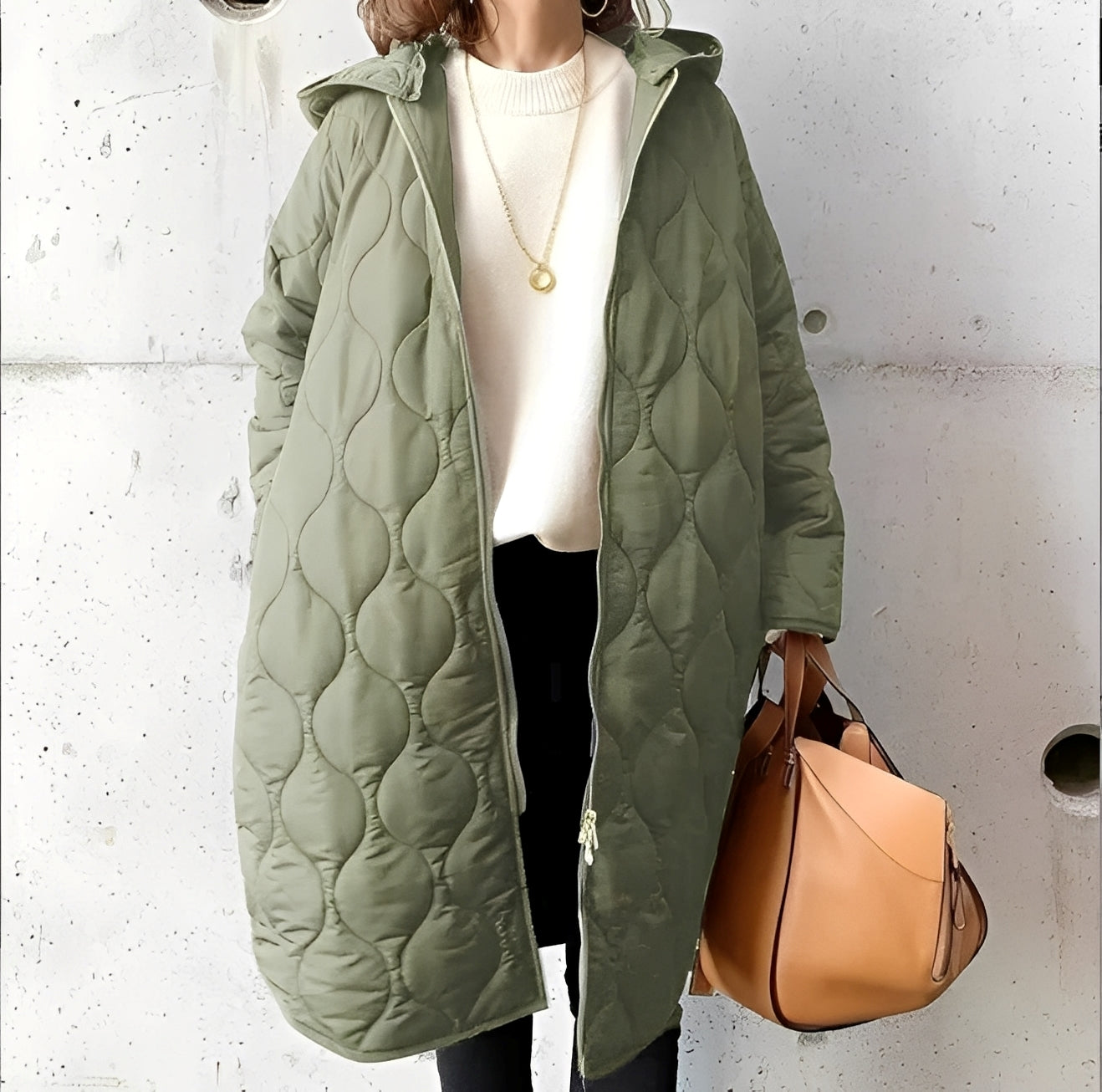 Praktischer Winterparka Kapuze Modern