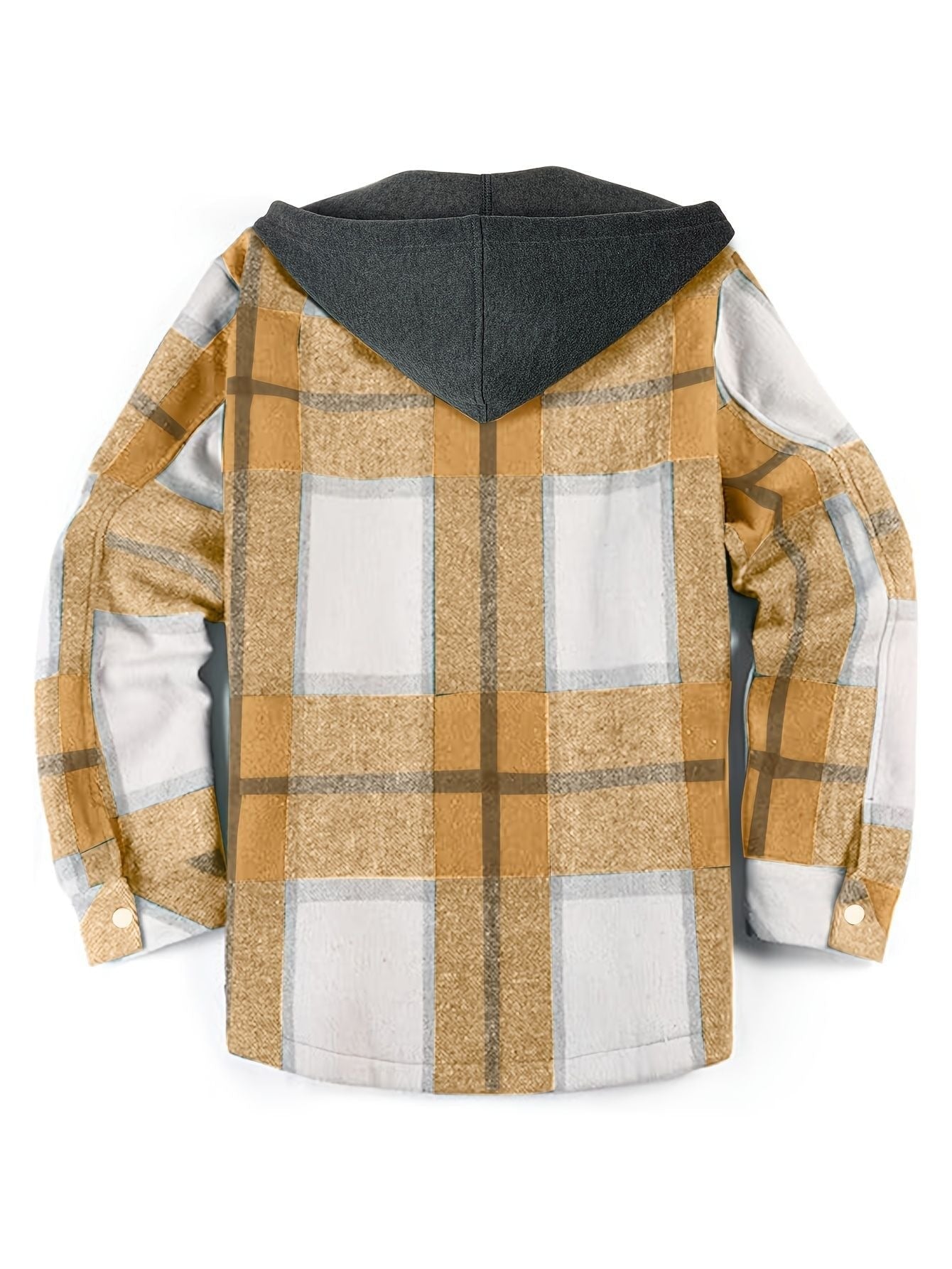 Modische Herrenjacke Karo Kapuzenjacke