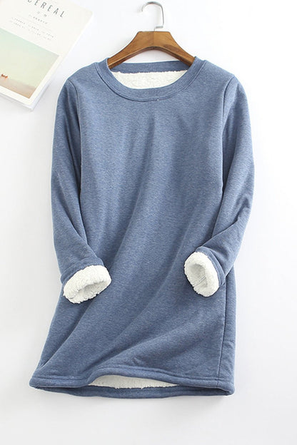 Bequemes Sweatshirt Damen Lockere Fit Weich Fleece