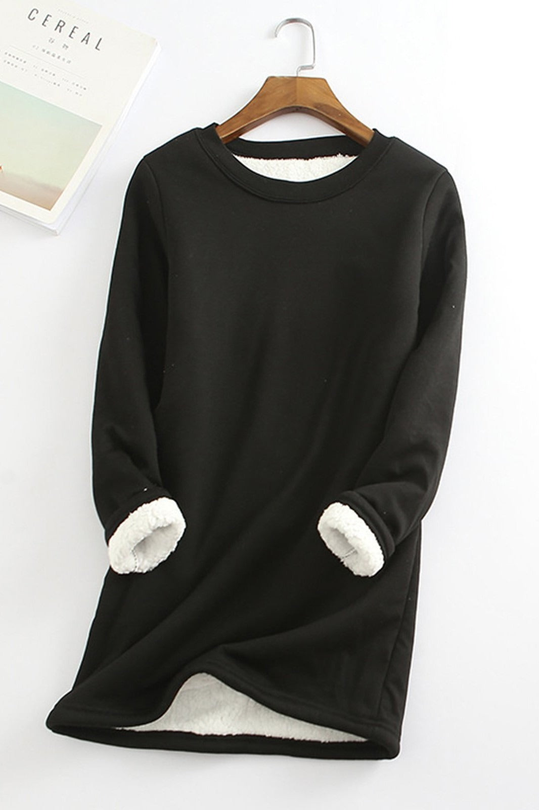 Bequemes Sweatshirt Damen Lockere Fit Weich Fleece