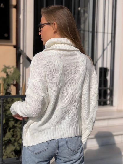 Weiche Strickjacke Wollmischung Oversized - IdealeKleiden