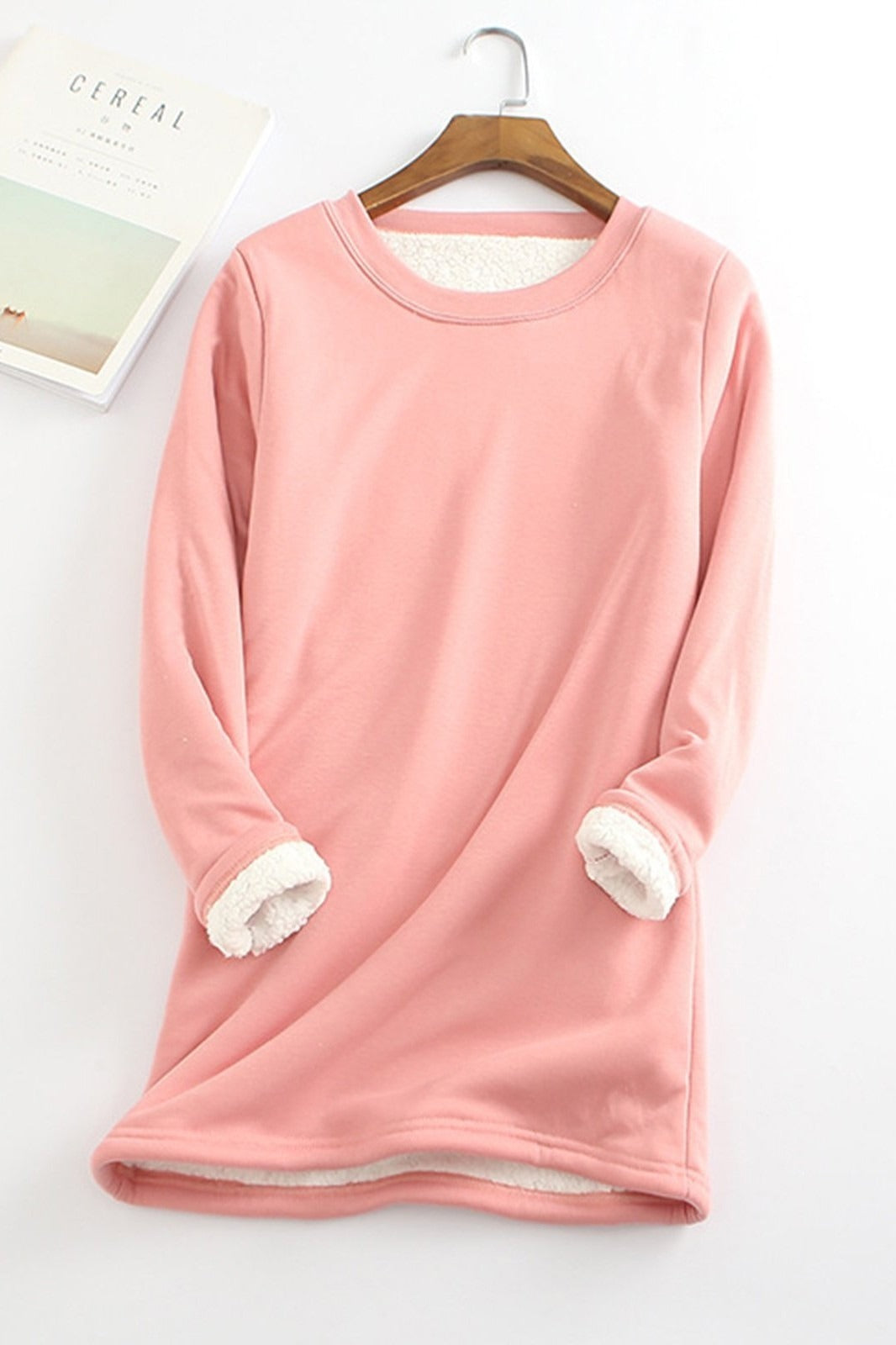 Bequemes Sweatshirt Damen Lockere Fit Weich Fleece