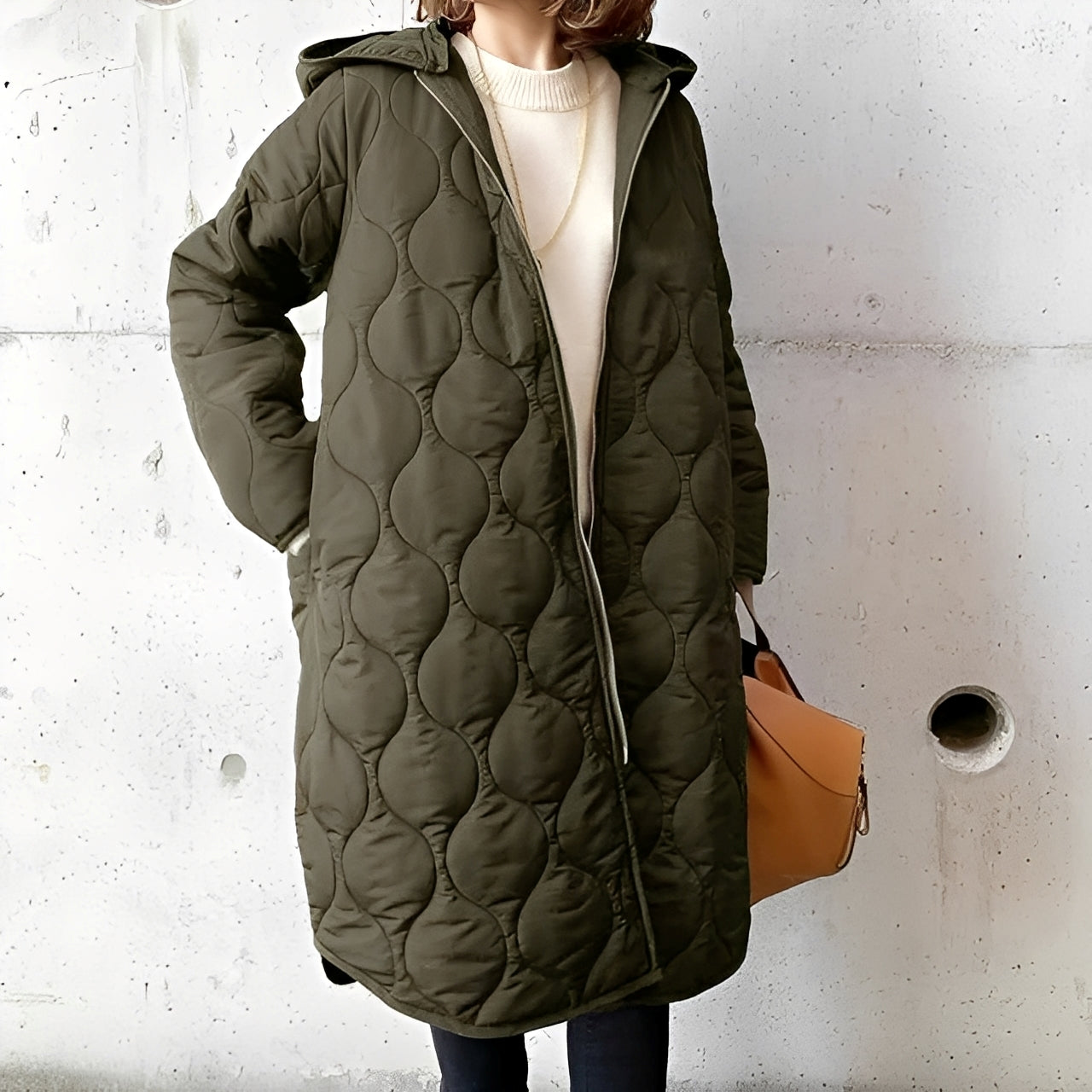 Praktischer Winterparka Kapuze Modern