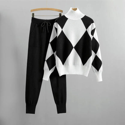 Stilvoller Karierter Pullover Damen