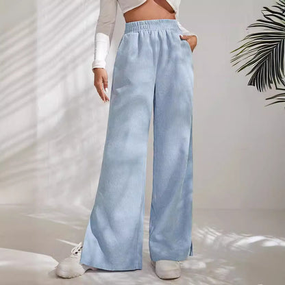 Weite Cordhose Hochwertig Elastisch Comfort - IdealeKleiden