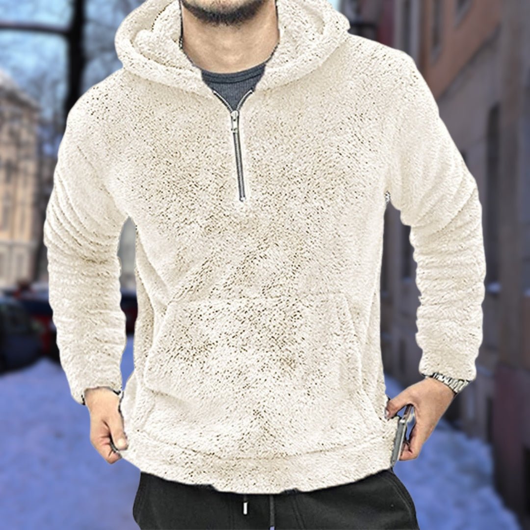 Plüsch Kapuzenpullover Männer Warm - IdealeKleiden