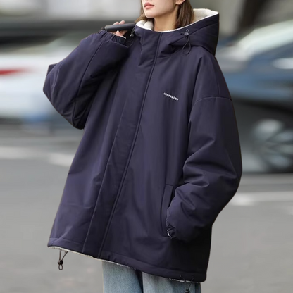Damen Winterjacke Warm Wendbar