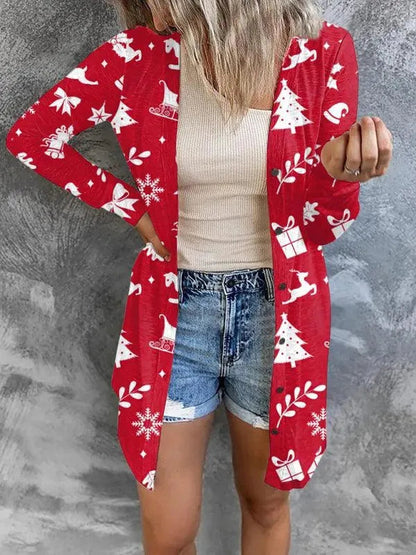 Weihnachtliche Damen Strickpullover Festlich