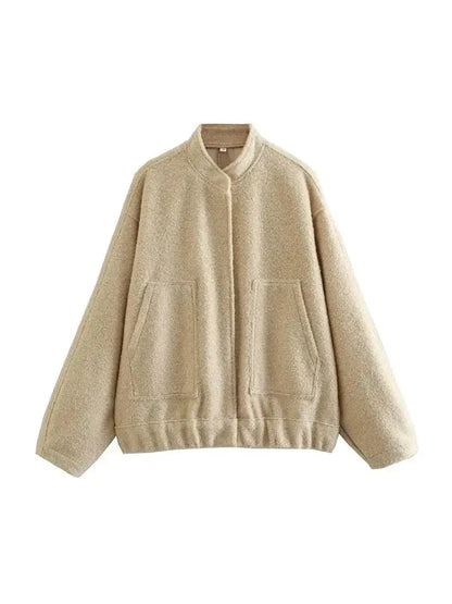 Übergröße Teddyjacke Modern Minimalistisch