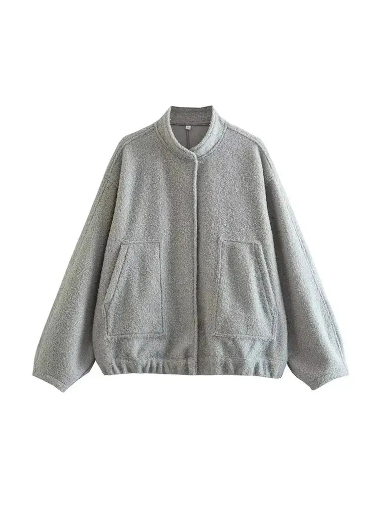 Übergröße Teddyjacke Modern Minimalistisch