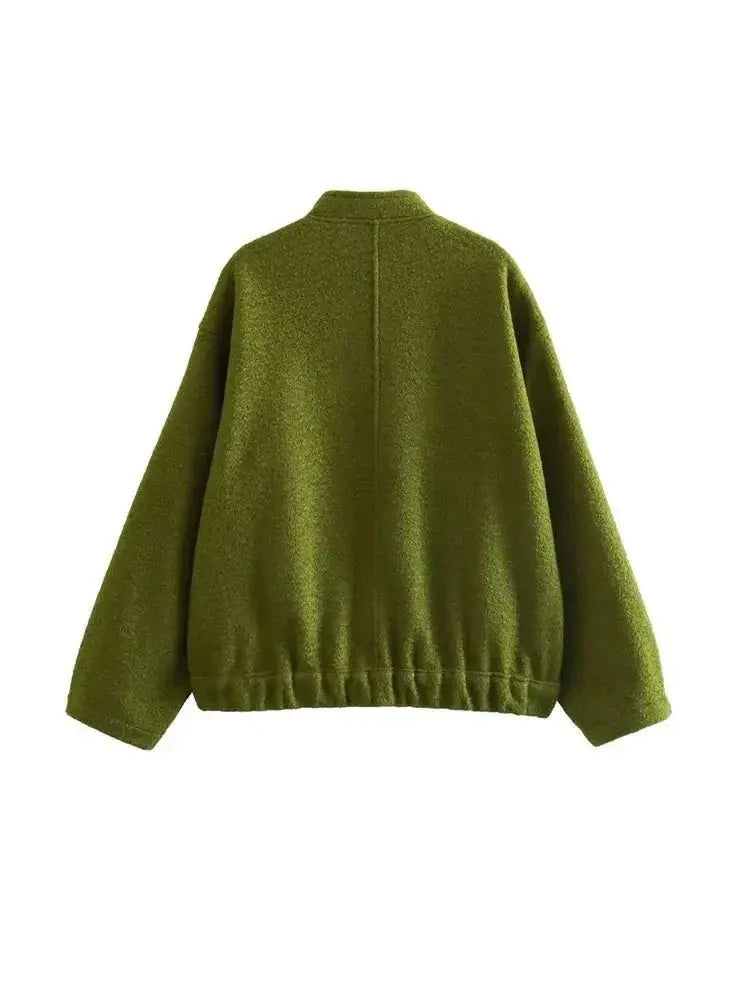 Übergröße Teddyjacke Modern Minimalistisch - IdealeKleiden