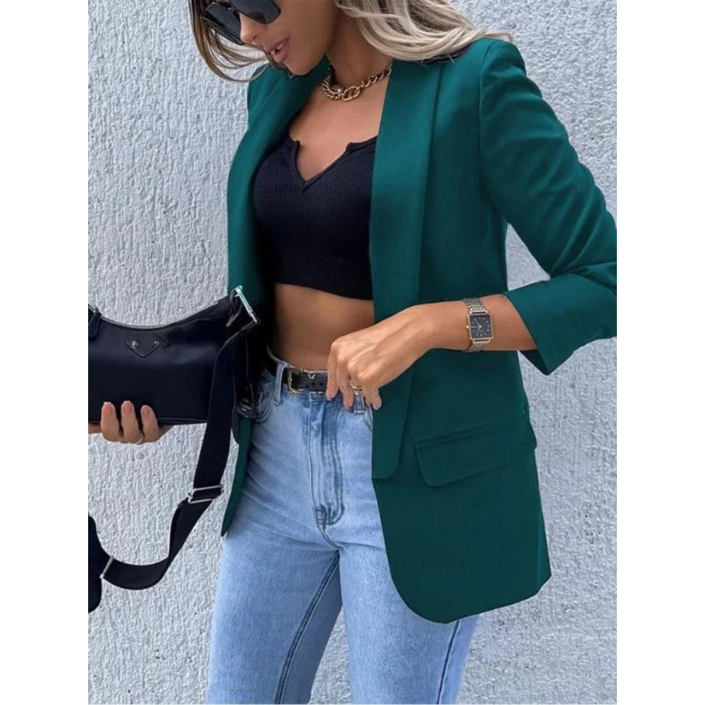 Stylischer Blazer Damen Tailliert Geschnitten