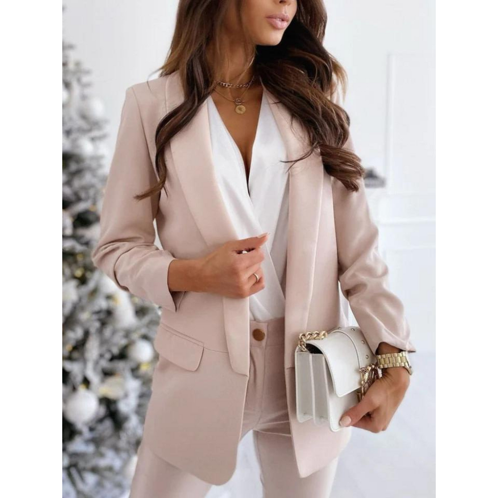 Stylischer Blazer Damen Tailliert Geschnitten