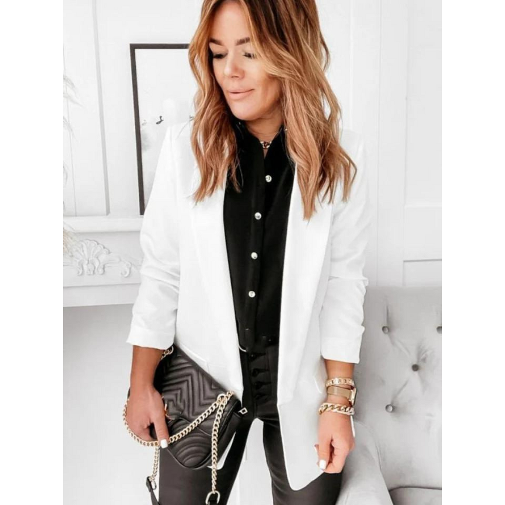 Stylischer Blazer Damen Tailliert Geschnitten