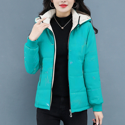 Stylische Damenwinterjacke Wendbar Modern