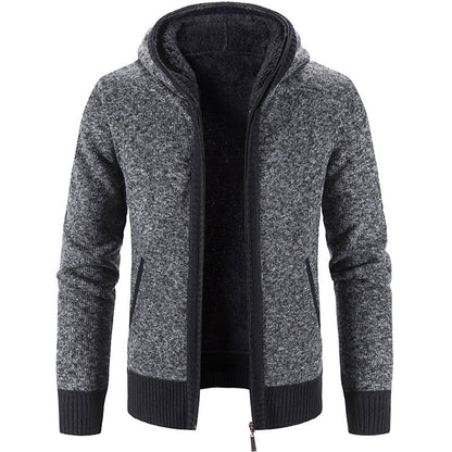 Dickstrick Pullover Kapuze Warm