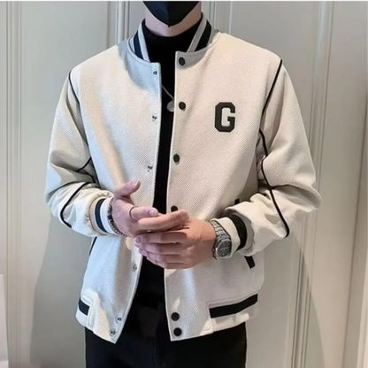 Motorrad Lederjacke Varsity Style