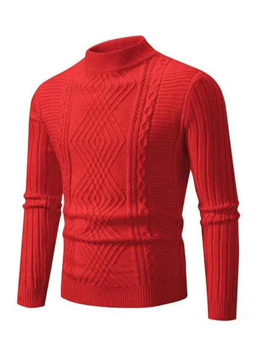 Herren Pullover Kaschmir Weich Gestrickt - IdealeKleiden