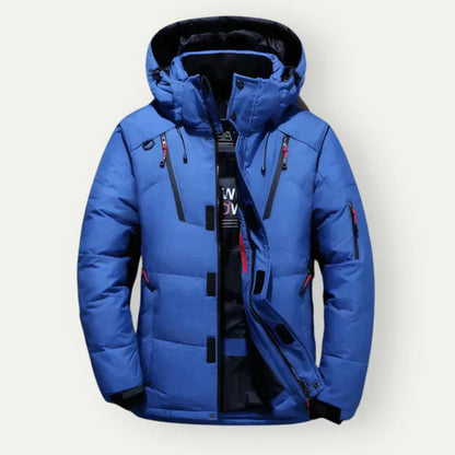Herren Steppjacke Warm Kapuzenjacke