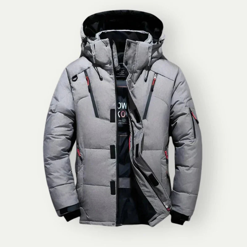 Herren Steppjacke Warm Kapuzenjacke