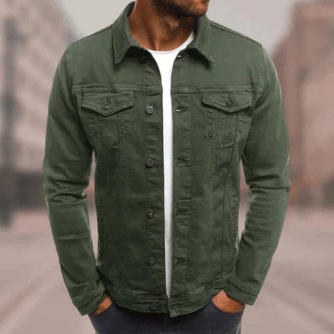 Modische Denimjacke Männer Trend