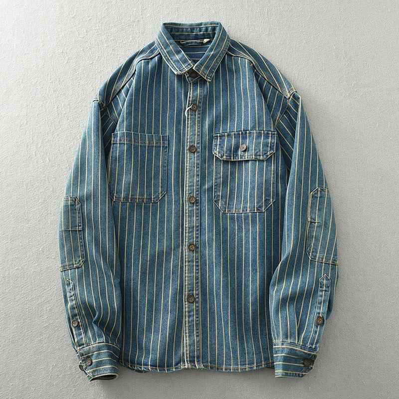 Herren Jeans Shirt Modern Style - IdealeKleiden