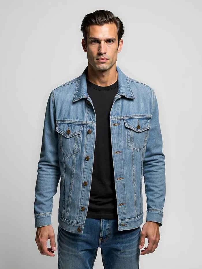 Herren Jeansjacke Modern Slimfit - IdealeKleiden