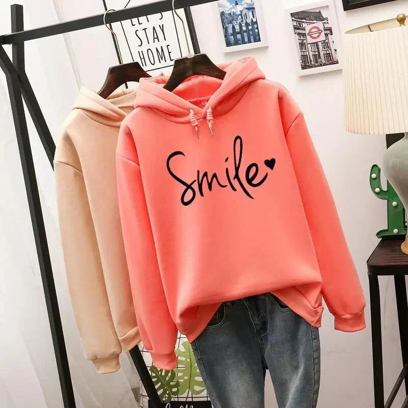 Frauen Kapuzenpullover Liebe Smile Design