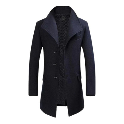 Stylisher Wollmantel Herren Eleganz