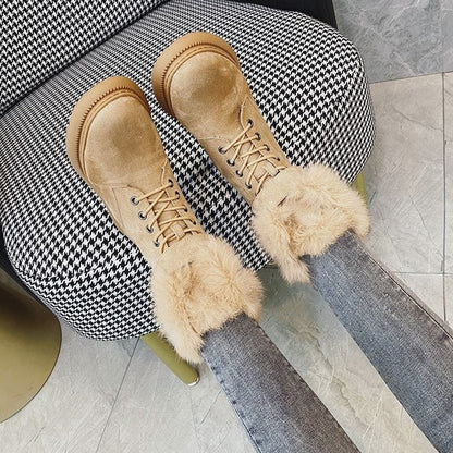 Warm gefütterte Damen Winterstiefel