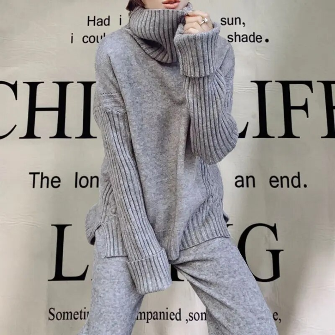 Strickkleid Damen Warm & Elegannt