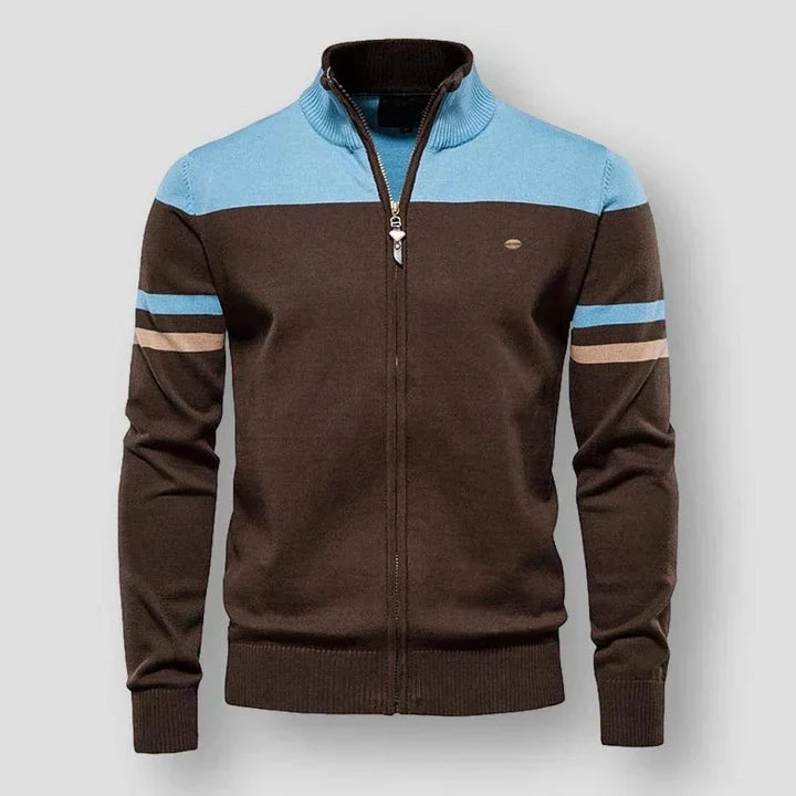 Frederick - Gestrickte Vintage Streifenjacke - IdealeKleiden