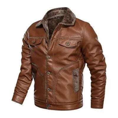 Lederjacke Herren Motorrad Style