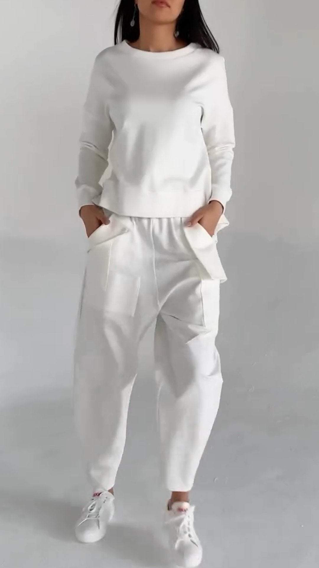Praktische Damenkleidung mit Leichtem Oberteil Look - IdealeKleiden
