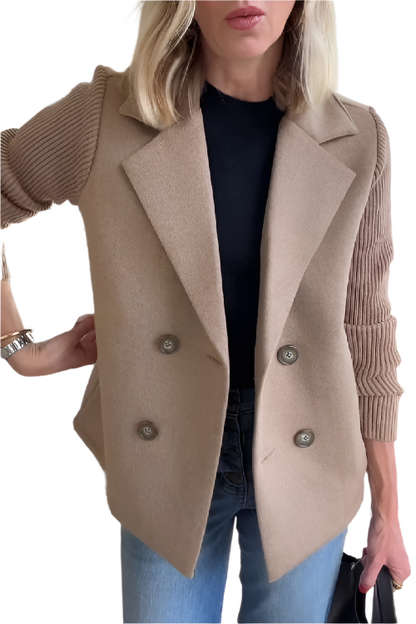 Damen Blazer Vegan Wolle Elegant