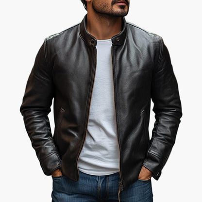 Slim Fit Herrenjacke Modern Stehkragen