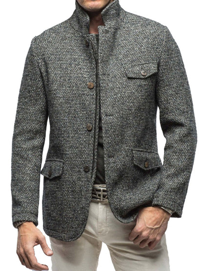 Moderner Blazer mit Reißverschluss und Taschen